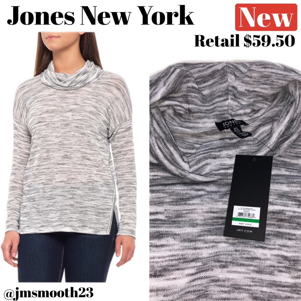 🛑CLEARANCE‼️ 🆕 Jones New York Cowl Neck Pullover lightweight oversized